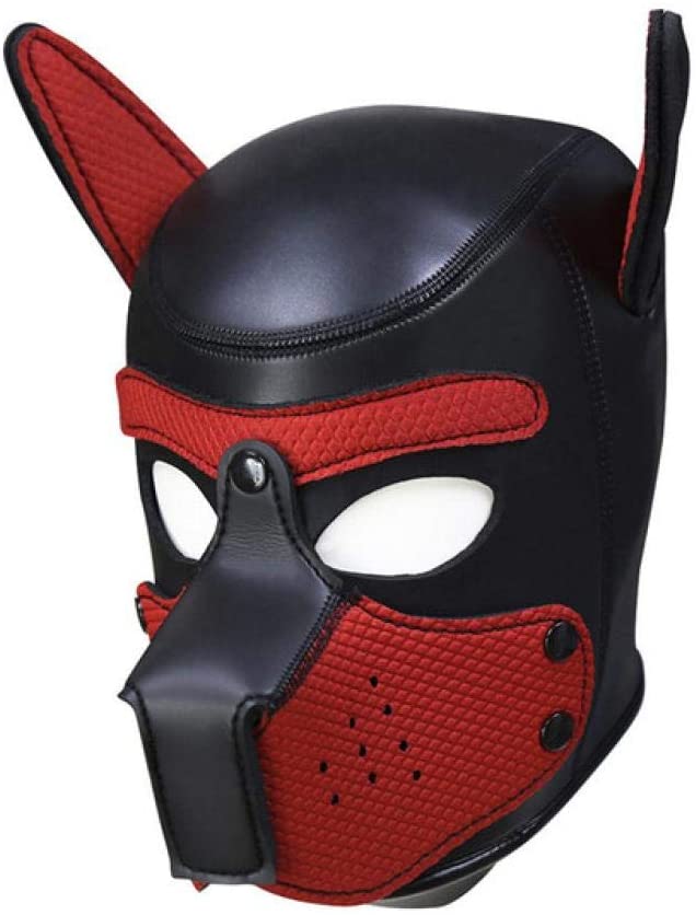 Máscara de Simil Cuero Puppy Cosplay Hood BDSM