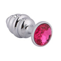 Plug Anal Torneado Color Plata 7 cm