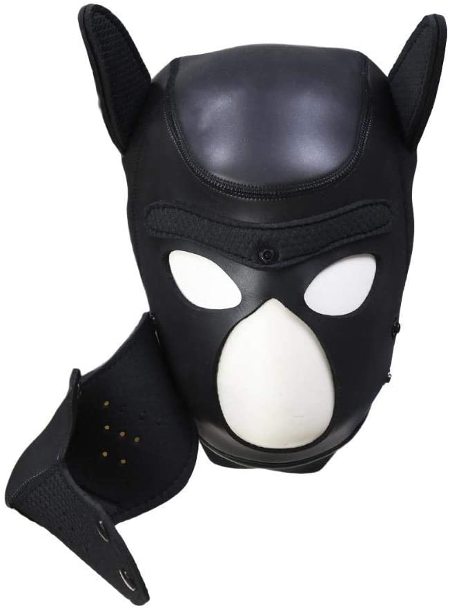 Máscara de Simil Cuero Puppy Cosplay Hood BDSM
