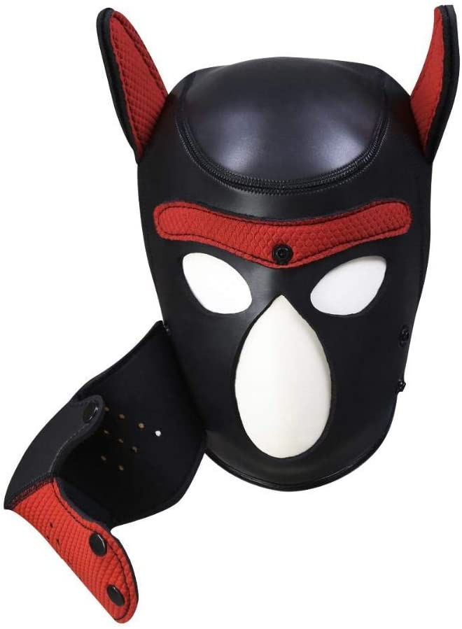 Máscara de Simil Cuero Puppy Cosplay Hood BDSM