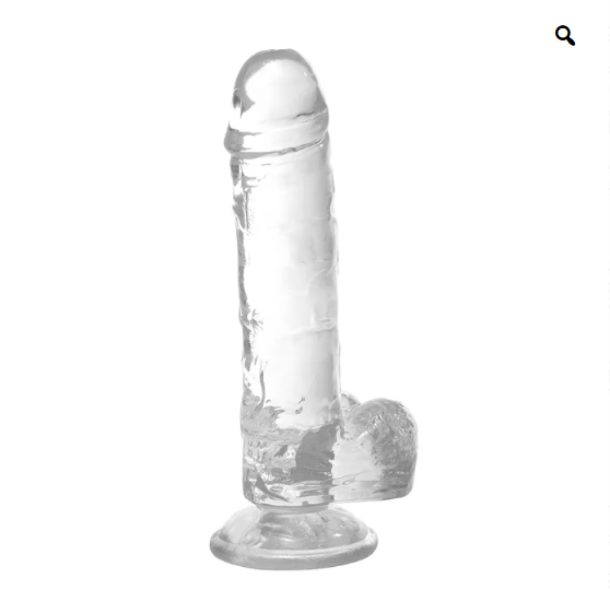 Dildo Luminoso Con LED Transparente Ventosa