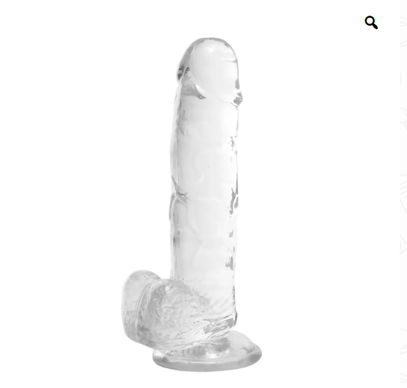 Dildo Luminoso Con LED Transparente Ventosa