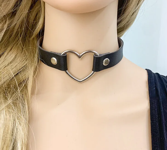 Gargantilla Collar Bondage Choker Cuello Corazón