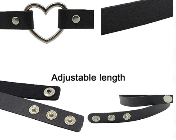 Gargantilla Collar Bondage Choker Cuello Corazón