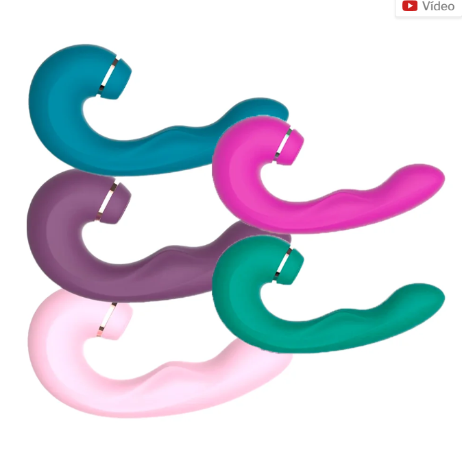 Vibrador con pulsador y lengüeta clitoriana