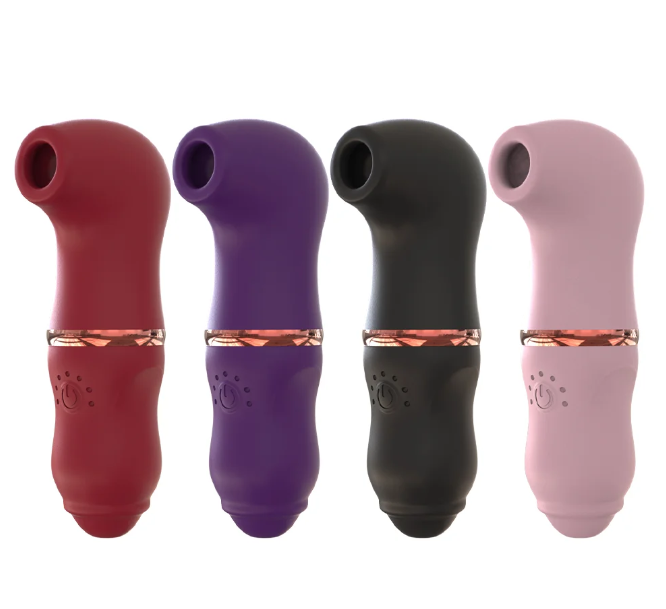 Succionador de clitoris y pezones con medidor de intensidad.