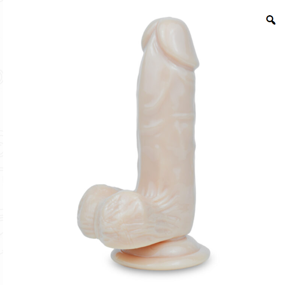 Dildo Realista Ventosa Piel Escroto 15 Cm