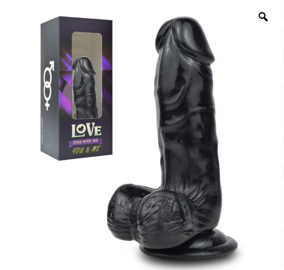 Dildo Realista Ventosa Piel Escroto 15 Cm