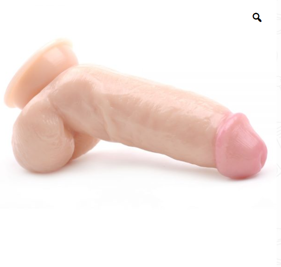 Dildo Pene Inclinado Realista Ventosa