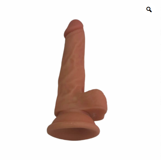 Dildo Realista Pene Real Testiculos Venas 19,5 cm