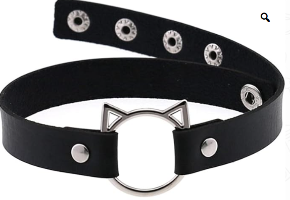 Gargantilla Collar Bondage Choker Aro Gatito