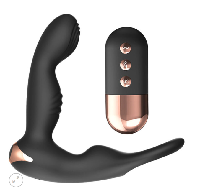 Estimulador anal con control remoto