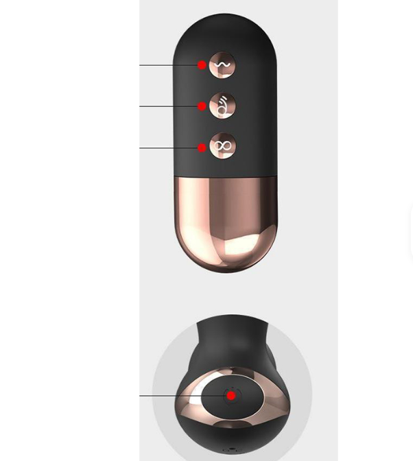 Estimulador anal con control remoto