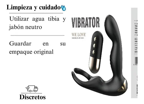 Estimulador Anal con control remoto