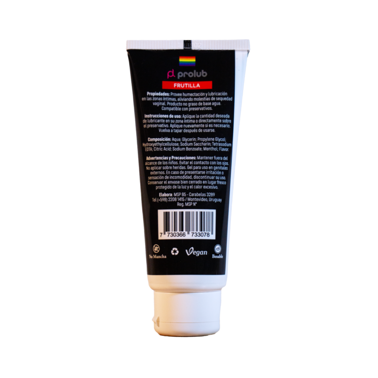 Lubricante Efecto Frio Sabor Frutilla 80gr