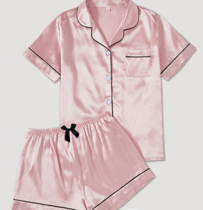Pijama y short liso