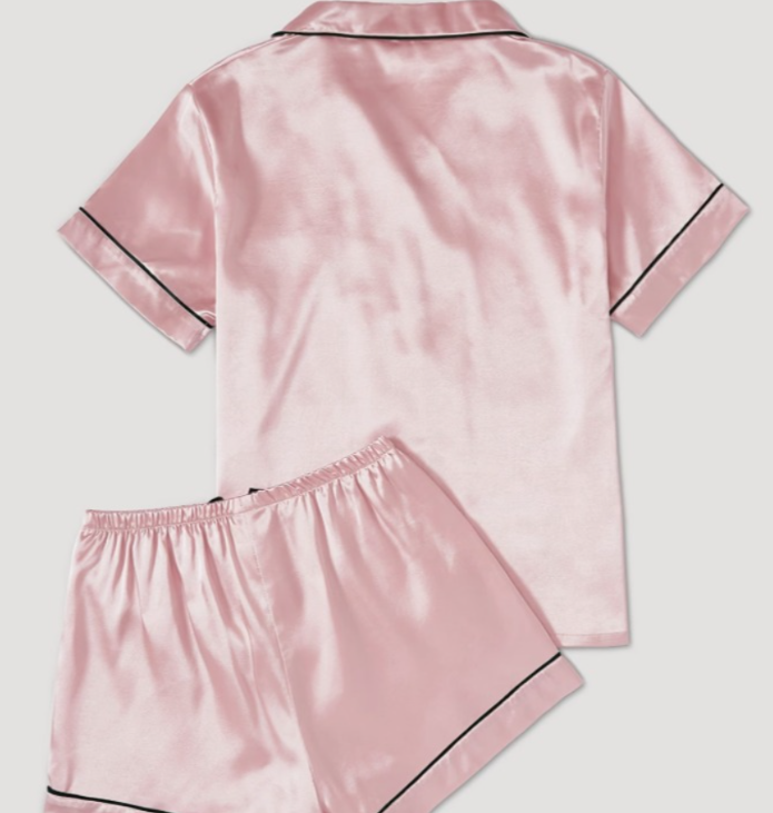 Pijama y short liso