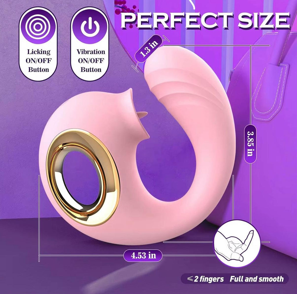 Vibrador con Estimulador de Clitoris y Punto G