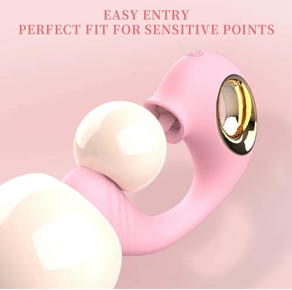 Vibrador con Estimulador de Clitoris y Punto G