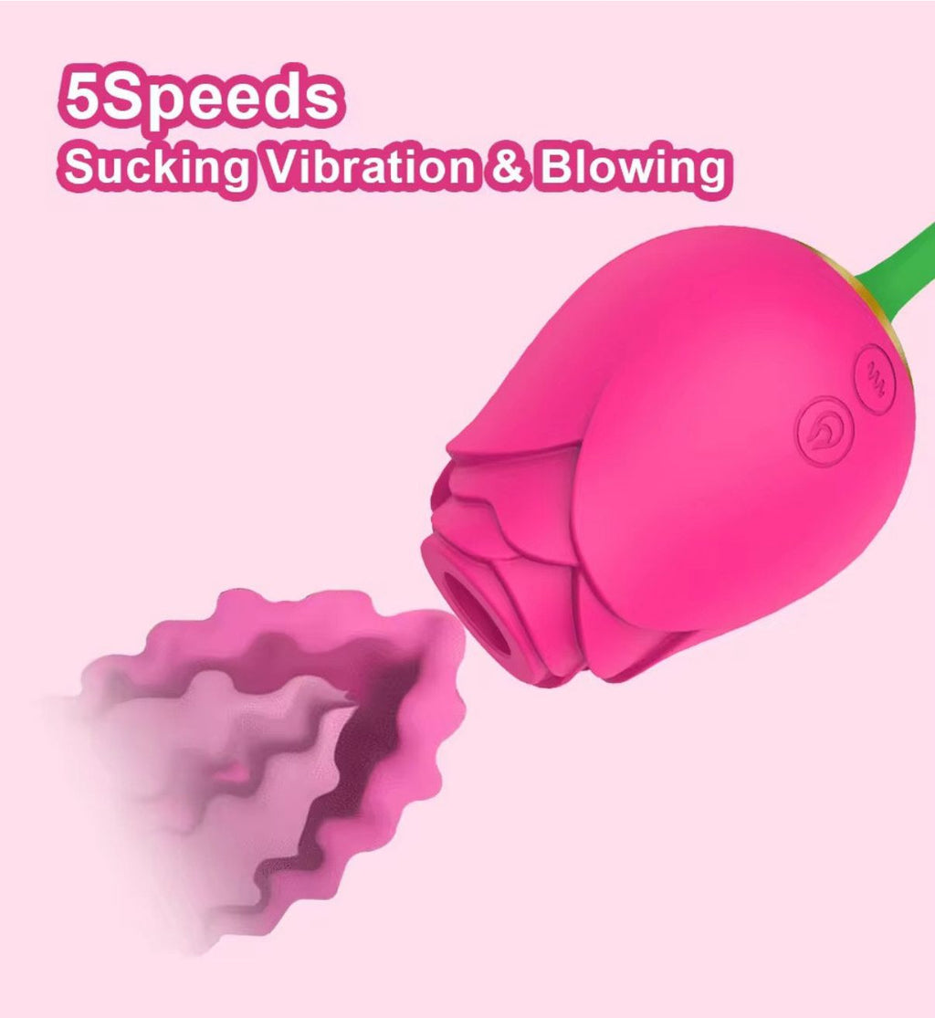 Vibrador y Estimulador Rosy