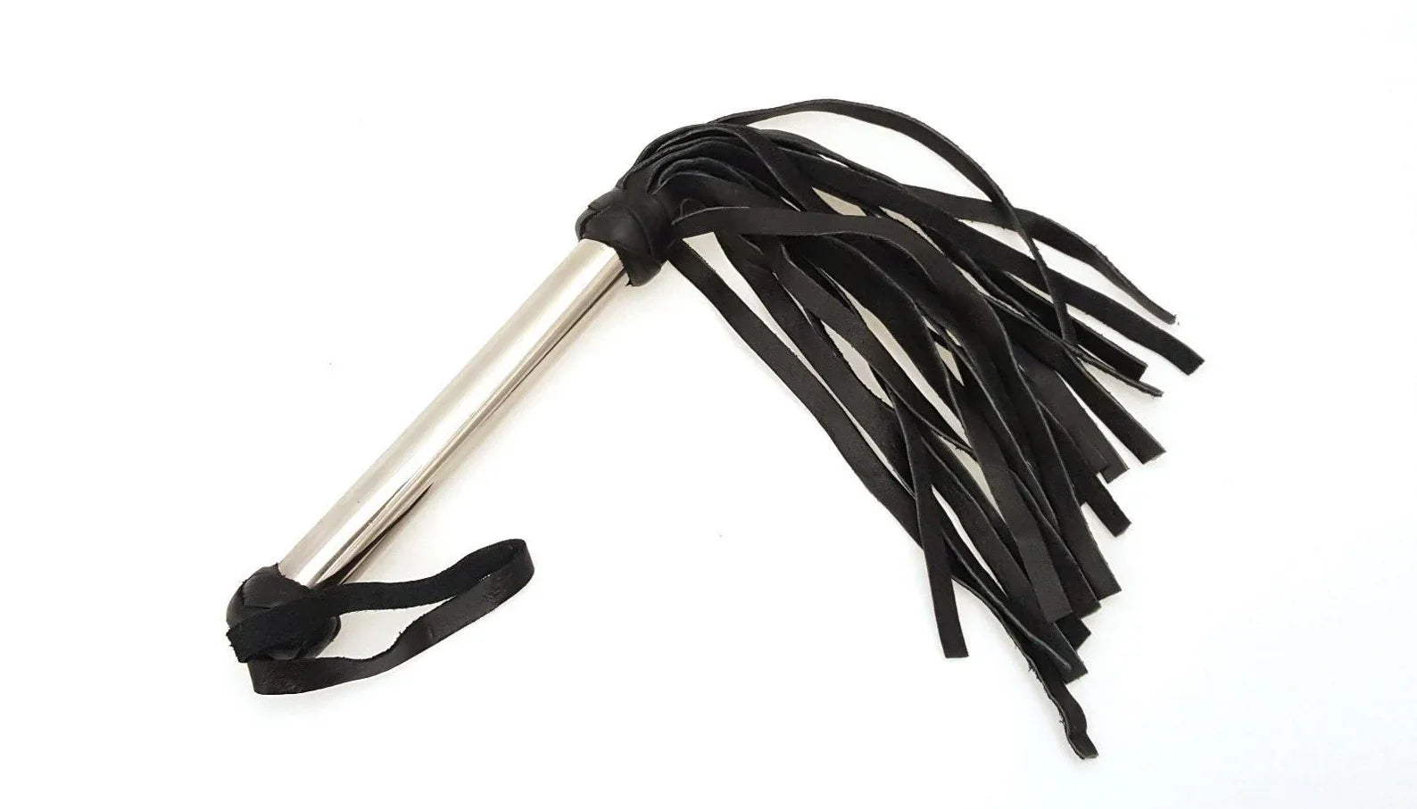 Flogger de Cuero y mango de metal