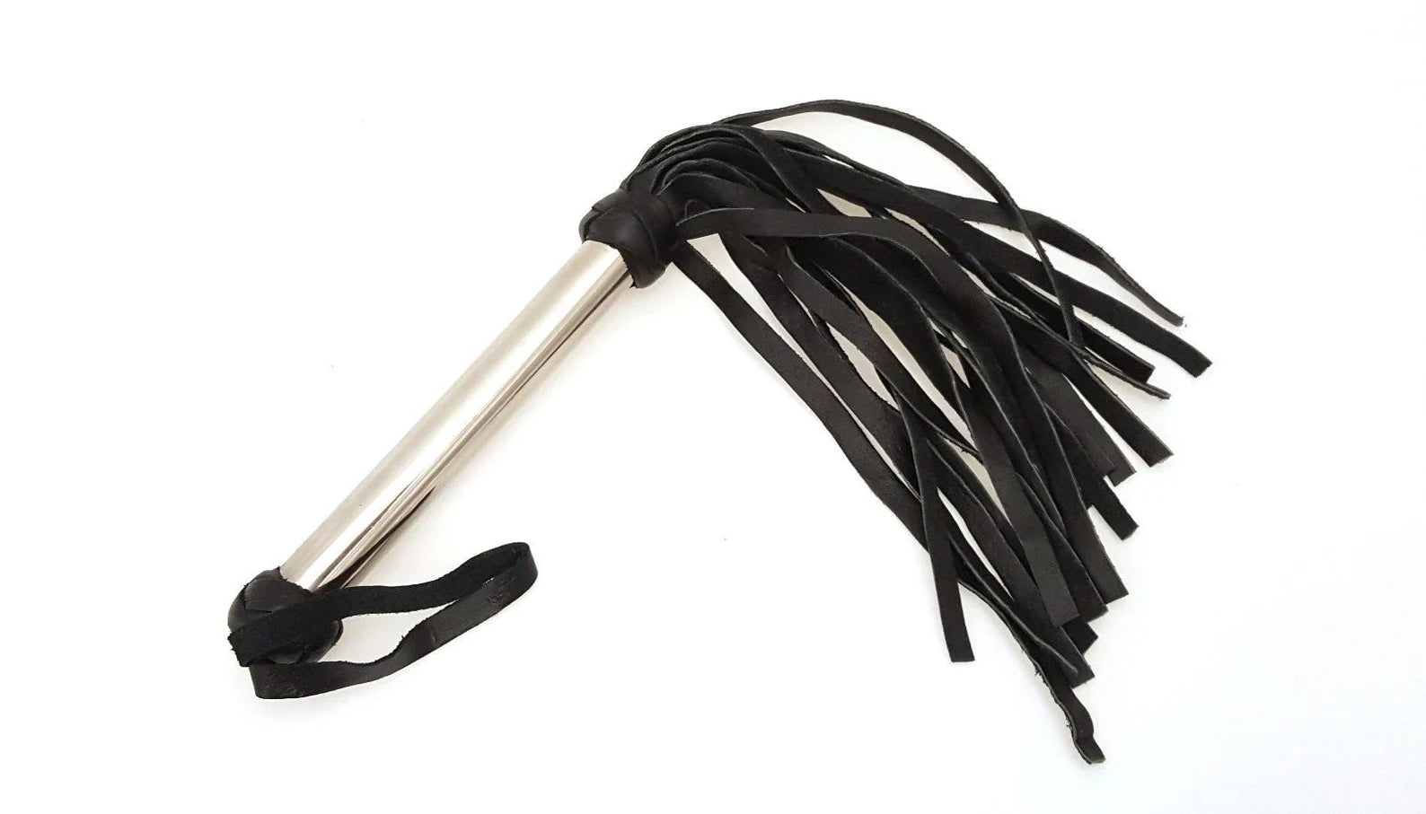 Flogger de Cuero y mango de metal